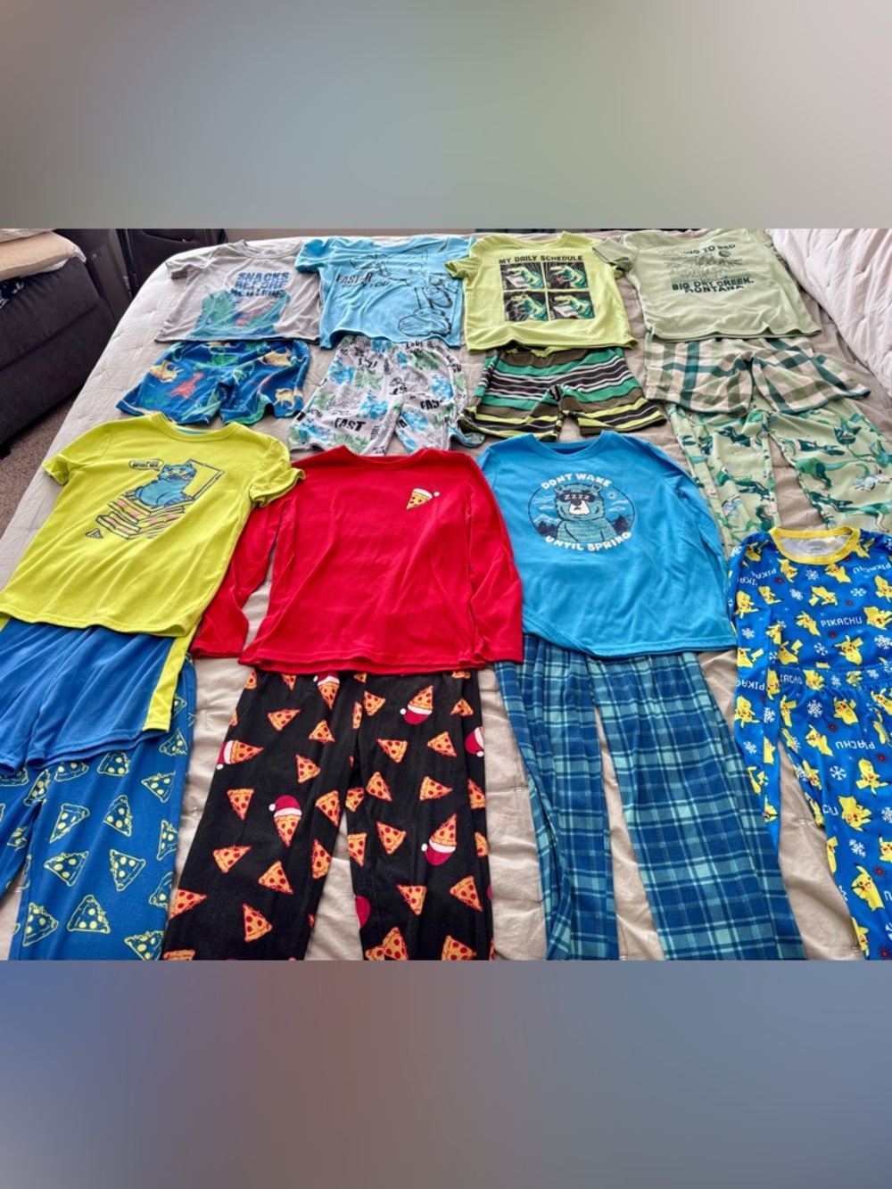 Lot of boys pajamas